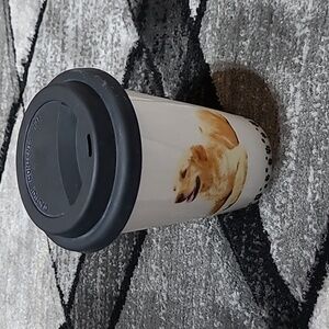 GOLDEN RETRIEVER 12OZ TRAVEL COFFEE TUMBLER SILICONE LID
